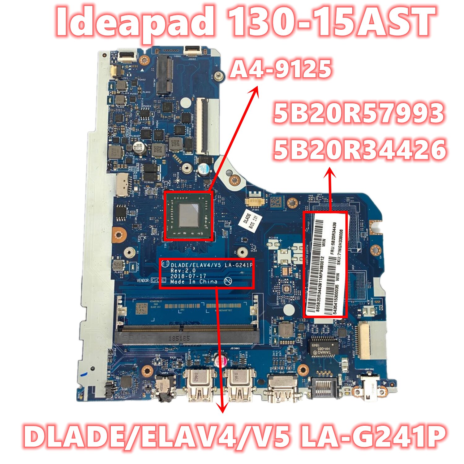 5B20R57993 5B20R34426 Lenovo Ideapad 130-15AST Ʈ ..